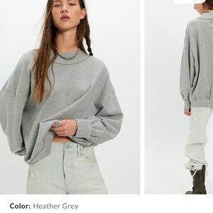 We the Free Palm Springs Pullover in heather grey